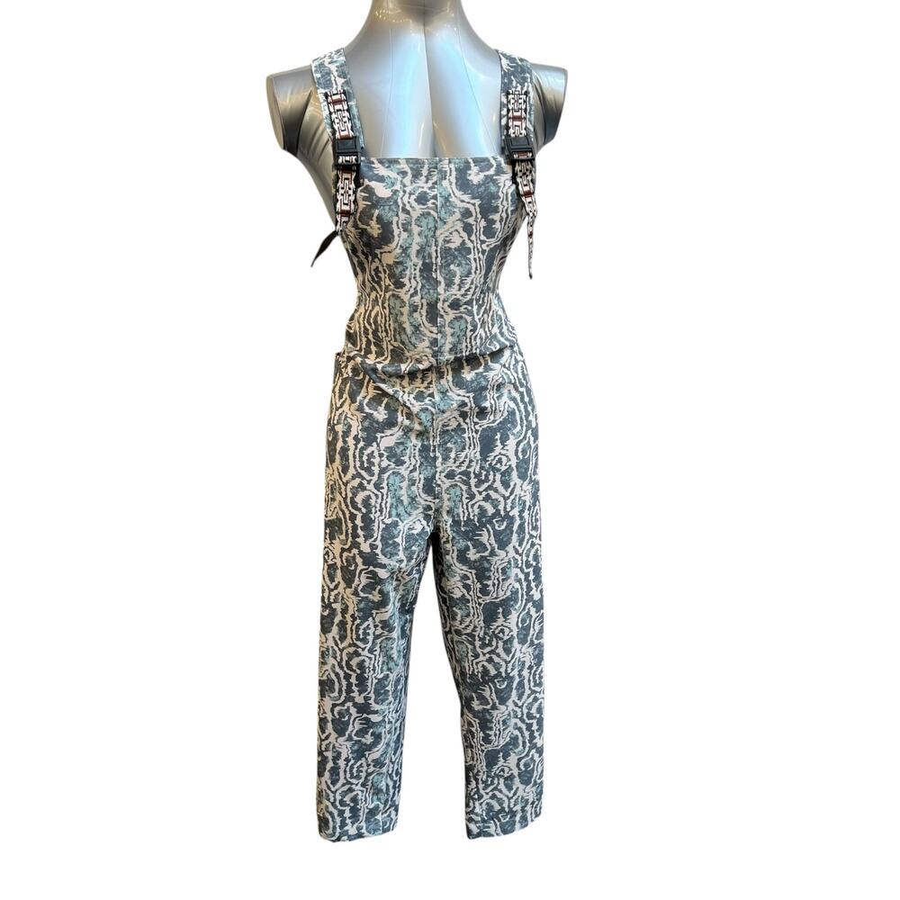 Kavu Women’s Overalls Size L Abstract Print Outdoor Utility Straps